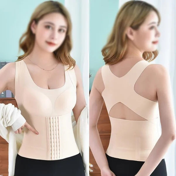 💕Mother's Day Sale 🔥3-in-1 Waist Buttoned Bra Shapewear