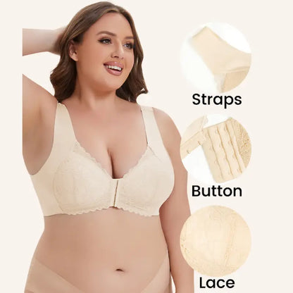🏆LAST DAY 49% OFF - Front Closure 5D Shaping Wire-Free Support Bra