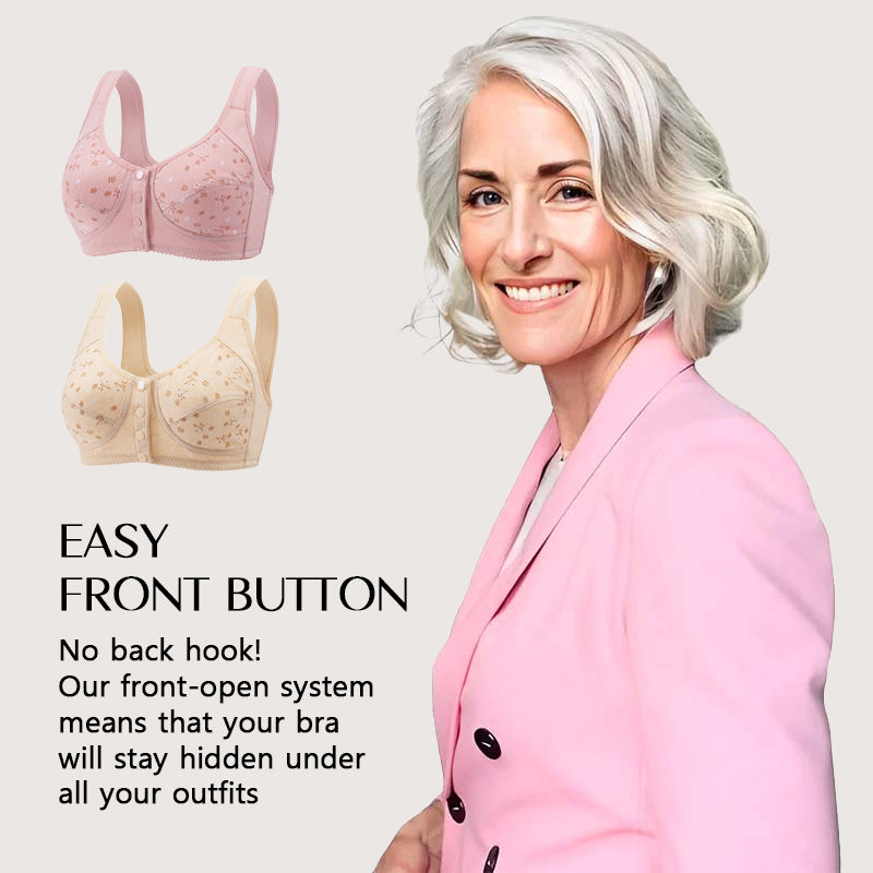 Everyday Cotton Full Coverage Front Button Bra