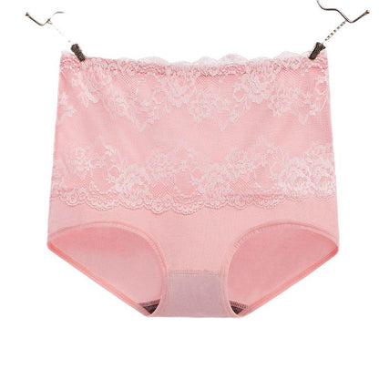 [ 6 PCS ] High Waist Seamless Lace Panties