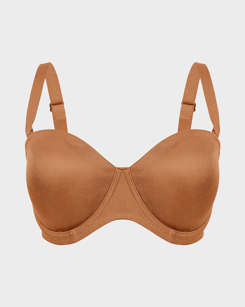 Comfort Push Up Unlined Bra with Removable Straps