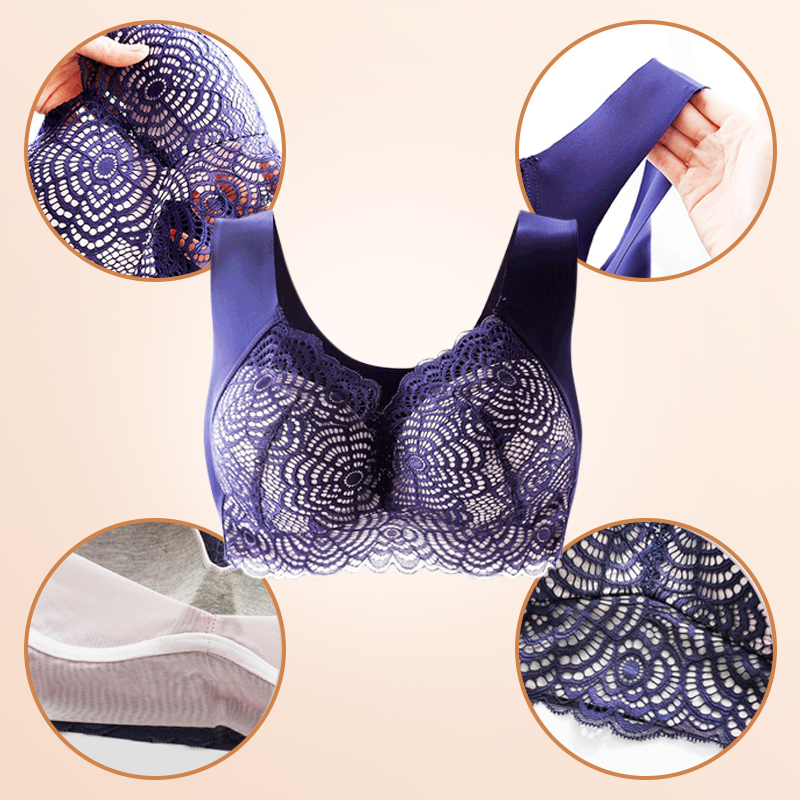 Shegrienyc® Ultimate Lift Stretch Full-Figure Seamless Lace Bra