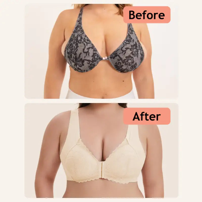 🏆LAST DAY 49% OFF - Front Closure 5D Shaping Wire-Free Support Bra