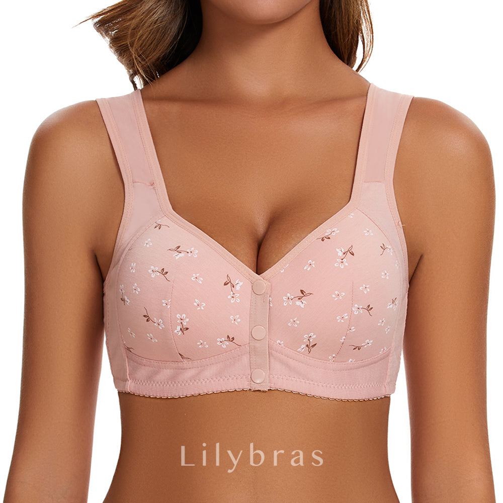 Everyday Cotton Full Coverage Front Button Bra