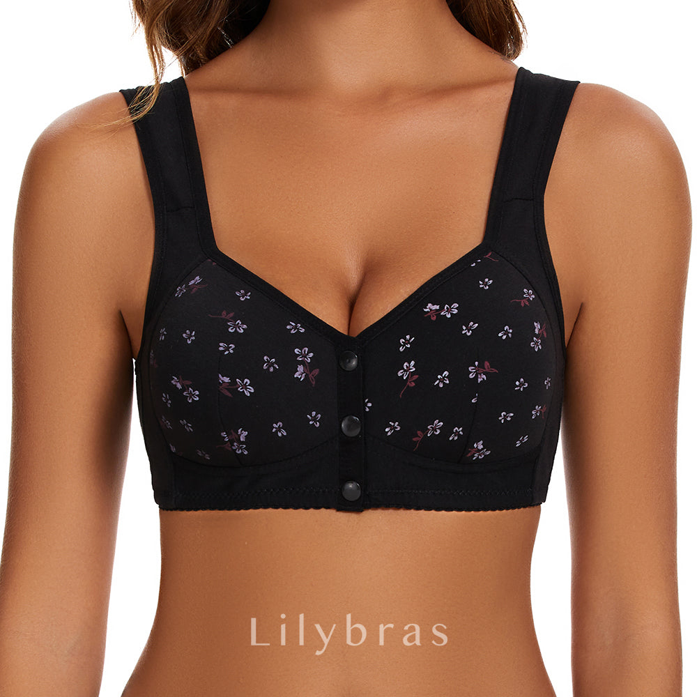 Everyday Cotton Full Coverage Front Button Bra