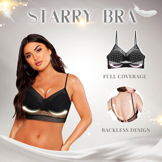 Starry Bra - Low Back Wireless Lifting Lace Bra