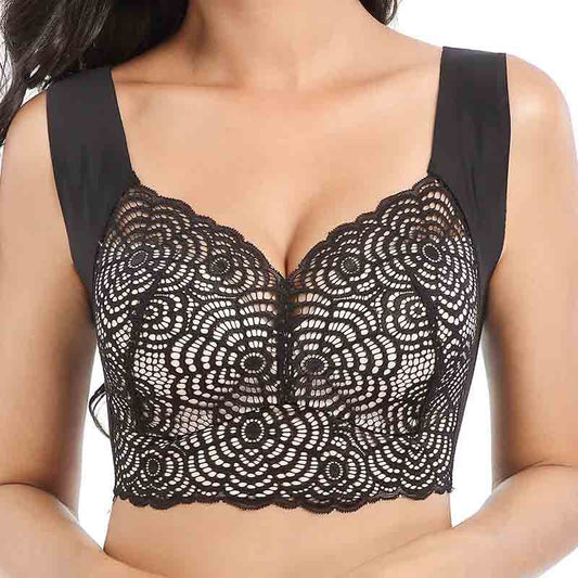 Ultimate Lift Stretch Full-Figure Seamless Lace Cut-Out Bra