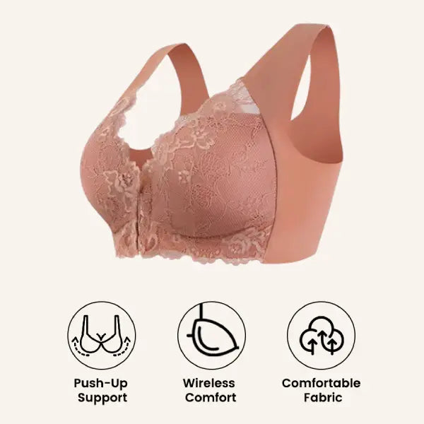 🏆LAST DAY 49% OFF - Front Closure 5D Shaping Wire-Free Support Bra