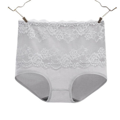 [ 6 PCS ] High Waist Seamless Lace Panties