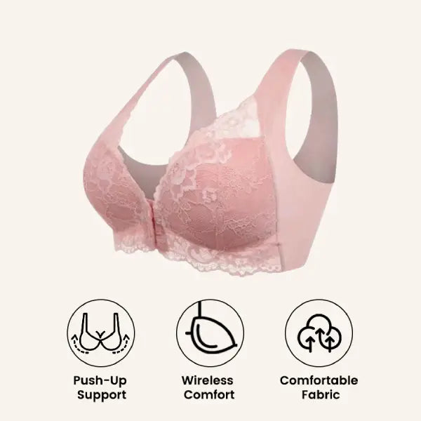 🏆LAST DAY 49% OFF - Front Closure 5D Shaping Wire-Free Support Bra