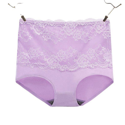 [ 6 PCS ] High Waist Seamless Lace Panties