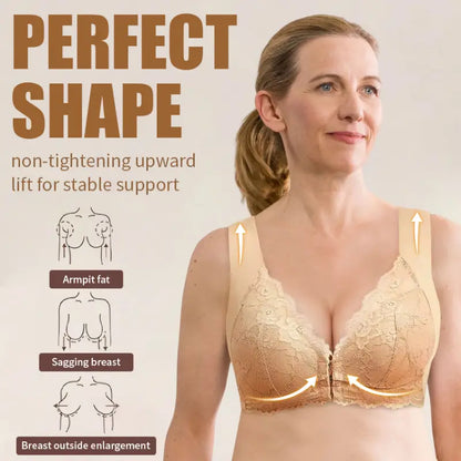 🏆LAST DAY 49% OFF - Front Closure 5D Shaping Wire-Free Support Bra
