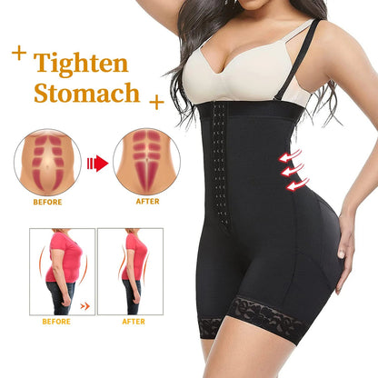 Compression Shapewear Open Bust Tummy Control with Zipper