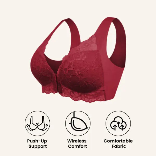 🏆LAST DAY 49% OFF - Front Closure 5D Shaping Wire-Free Support Bra