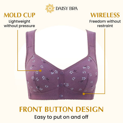 Everyday Cotton Full Coverage Front Button Bra