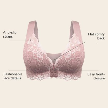 SORA BRA – Front Closure 5D Shaping Push Up Bra – Seamless, Beauty Back, Comfy