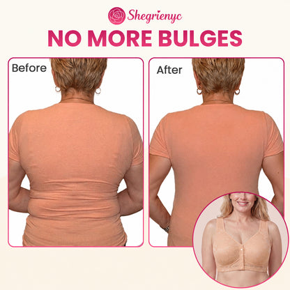 Shegrienyc - 70% OFF - Front Closure Breathable Cotton Lifting Bra for Seniors