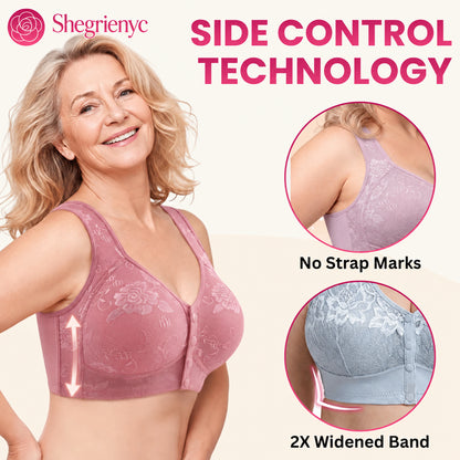 Shegrienyc - 70% OFF - Front Closure Breathable Cotton Lifting Bra for Seniors