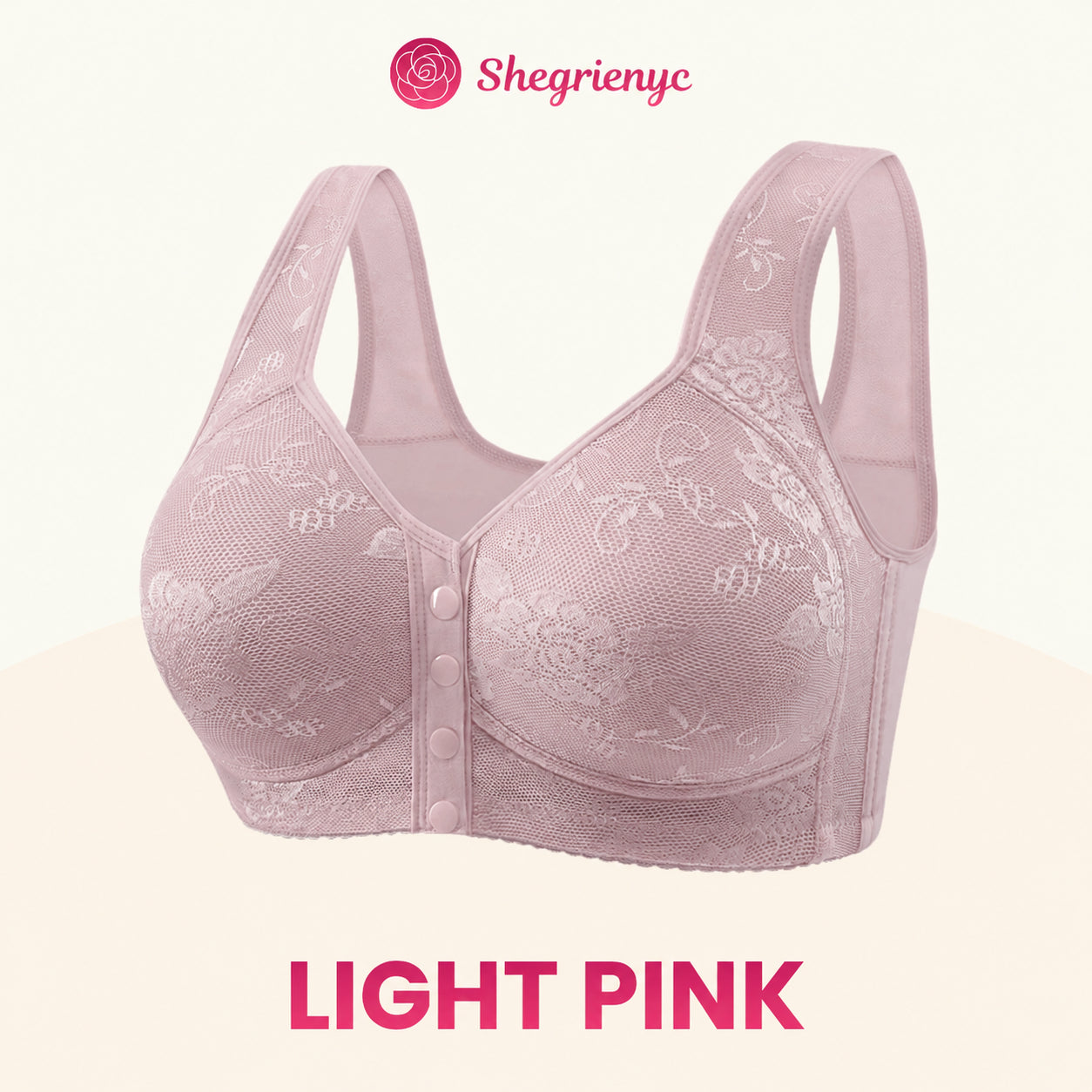Shegrienyc - 70% OFF - Front Closure Breathable Cotton Lifting Bra for Seniors