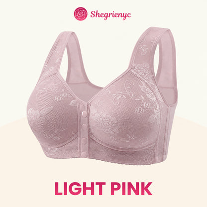 Shegrienyc - 70% OFF - Front Closure Breathable Cotton Lifting Bra for Seniors