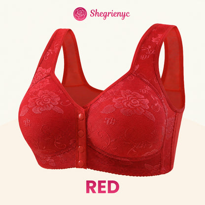 Shegrienyc - 70% OFF - Front Closure Breathable Cotton Lifting Bra for Seniors