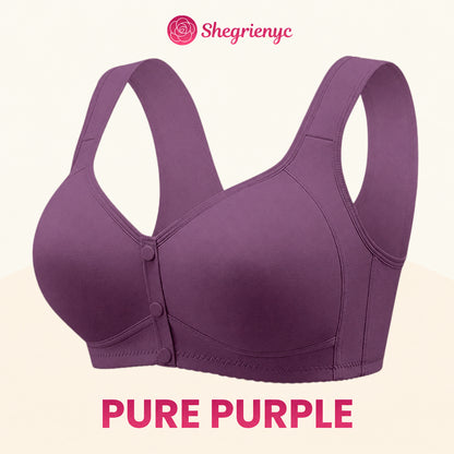 Shegrienyc - 70% OFF - Front Closure Breathable Cotton Lifting Bra for Seniors