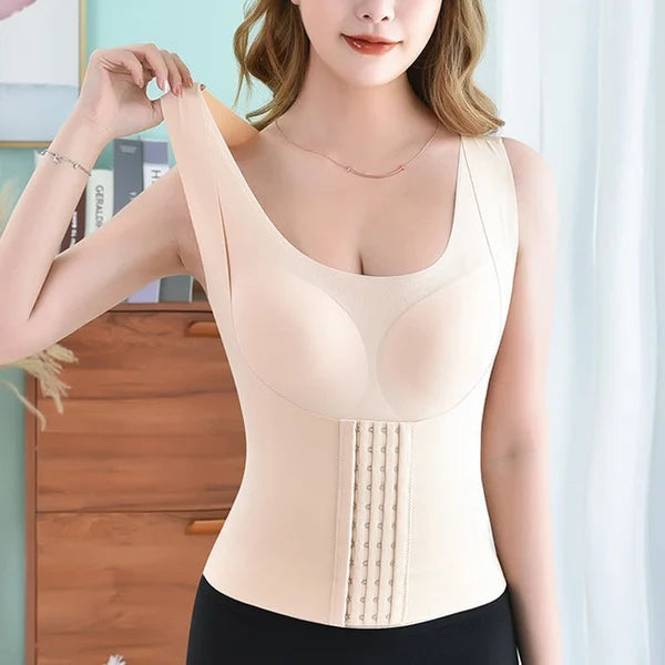 💕Mother's Day Sale 🔥3-in-1 Waist Buttoned Bra Shapewear