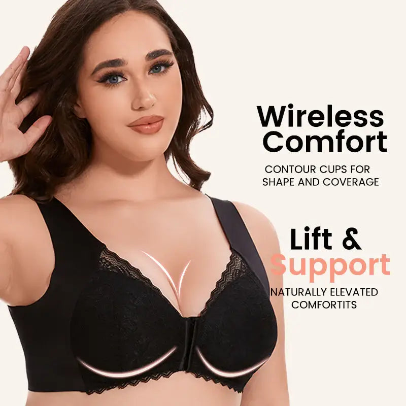 🏆LAST DAY 49% OFF - Front Closure 5D Shaping Wire-Free Support Bra