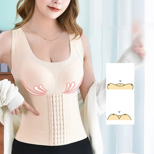 💕Mother's Day Sale 🔥3-in-1 Waist Buttoned Bra Shapewear