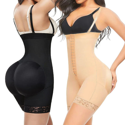 Compression Shapewear Open Bust Tummy Control with Zipper