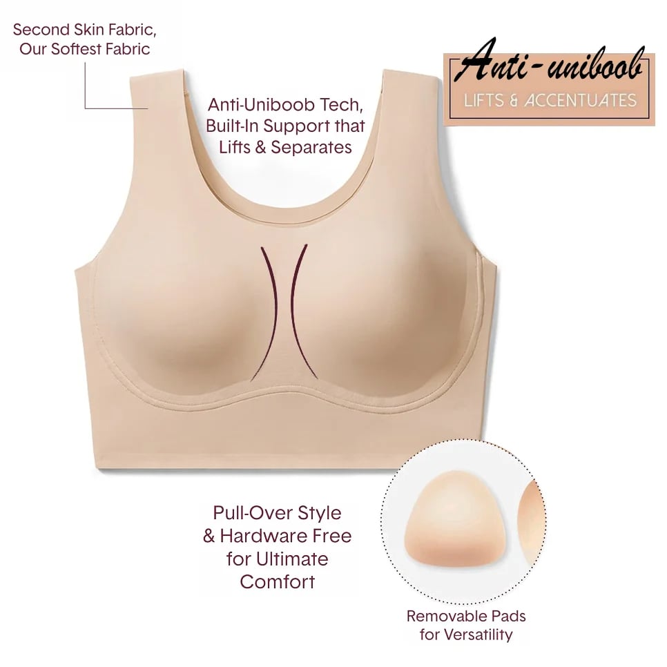 ✨Plus Size Ultra Comfort Seamless Shaping Wireless Support Bra