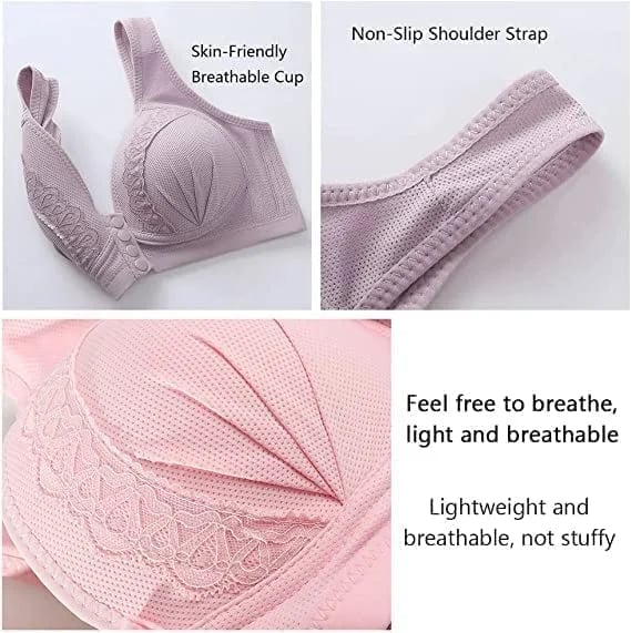 BUY 1 GET 2 FREE(Please add 3 pcs to cart)❤️Front-Closure Bra