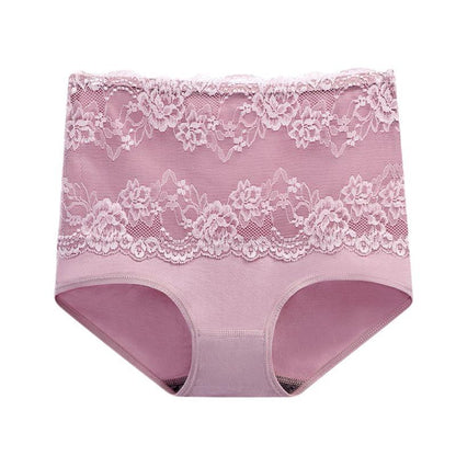 [ 6 PCS ] High Waist Seamless Lace Panties