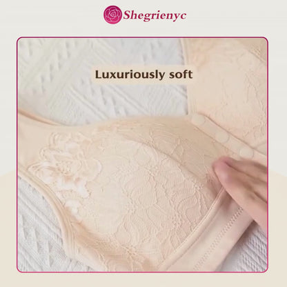 Shegrienyc - 70% OFF - Front Closure Breathable Cotton Lifting Bra for Seniors