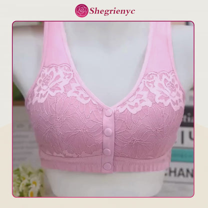Shegrienyc - 70% OFF - Front Closure Breathable Cotton Lifting Bra for Seniors